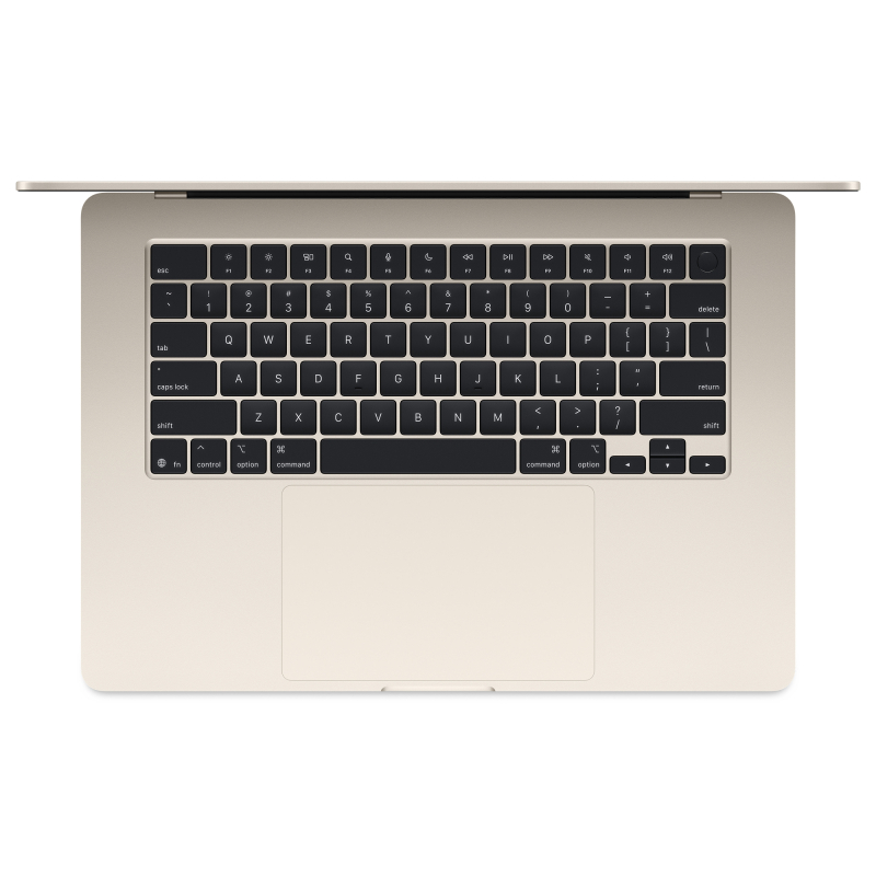 Apple MacBook Air 15" (M4, 10C CPU/10C GPU, 2025), 16 ГБ, 256 ГБ SSD, «сияющая звезда»